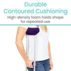 Vive Premium Crutch Pads & Hand Grips - Comfortable, Breathable, Machine Washable Padding - Moisture Wicking & Odor Reducing Pillow Accessory Covers for Adult & Youth Walking Crutches