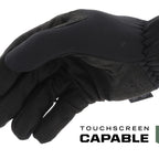 Mechanix Wear FastFit Tactical Gloves - Heavy Duty Lightweight Multipurpose Gloves - Flexible Grip & Reinforced Palm - Touchscreen Capable - Medium- Covert Black