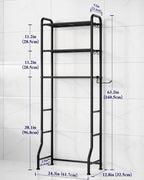 Kitsure Over Toilet Storage Rack, 63.2" H Space-Saving, Holder & Hooks