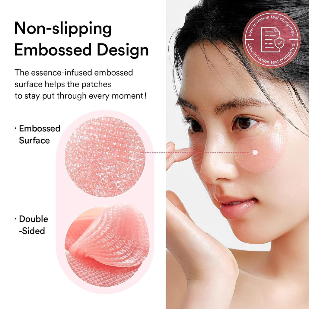 Abib Eye Patch, Hydrogel Masks for Dark Circles, Puffiness, Fine Lines, 60 Patches, 84g, with Niacinamide, K-Beauty Skincare (PDRN Retinal)