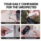 NexTool Micro Sailor Scissors S0, Mini Keychain Multitool with Serrated Scissors, 8-in-1 Lightweight EDC Tool for Travel, Outdoor, Everyday Carry, Cool Gadget for Men