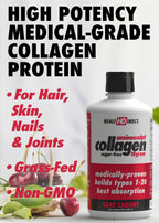 HEALTH DIRECT AminoSculpt Sugar-Free Collagen Supplement - High Potency Medical-Grade Protein for Hair, Skin, Nails & Joints, Grass-Fed, Non-GMO, Liquid Collagen - Tart Cherry - 30 Fl Oz