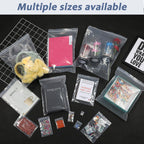 Foopama 20 PCS 12" x 18" Thick 5 Mil Clear Zip Poly Lock Plastic Bags Seal Reclosable Zip Bag Heavy-Duty Clothing T-Shirt Toys Snacks Zipper Bags