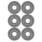 CAP Barbell Olympic 2-Inch Weight Plate, Gray, 2.5 LBS - 6 Plate Set