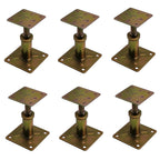 ASTAMOTOR Adjustable 4 1/3" - 7" House Floor Jacks Mini Screw Post Pole for Leveling, Galvanized, 4 Pack, AM502-2
