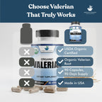 American Standard Supplements Organic Valerian – Vegan, Gluten Free, Non-GMO, 90 Capsules, 90 Servings (Pack of 2)