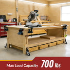 HOLKIE Retractable Casters Heavy Duty Casters with Lifting and Lowering Function Maximum Load of 700 lbs (4 casters) for Workbenches or Other Equipment