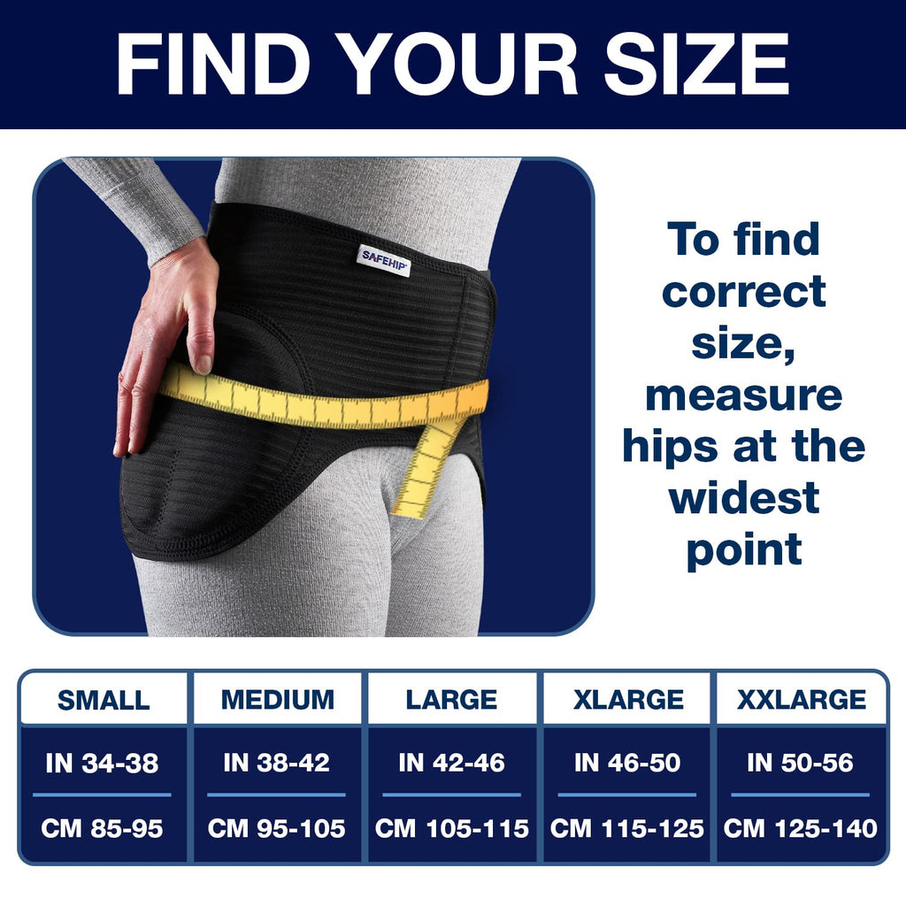 SAFEHIP Active Hip Protector Belt Fall Fracture Injury Prevention Hip Pads for Elderly Seniors, Breathable and Comfortable for Men and Women, Large 42-46 inches by TYTEX