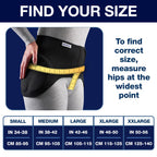 SAFEHIP Active Hip Protector Belt Fall Fracture Injury Prevention Hip Pads for Elderly Seniors, Breathable and Comfortable for Men and Women, Large 42-46 inches by TYTEX