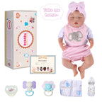BABESIDE Lifelike Reborn Baby Dolls Boy - 17-Inch Baby Soft Body Realistic-Newborn Baby Doll Full Body Vinyl Real Life Baby Dolls with Toy Accessories for Kids