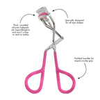 Tweezerman Comfort Grip Eyelash Curler for All Eye Shapes Neon Pink