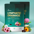 Lymphatic Drainage Supplement, 240 Softgels, 4275mg Lymph System Support Supplement for Women & Men, 21-in-1 Herbal Blend with Echinacea, Dandelion, Burdock, Bromelain, Calendula, Turmeric & More 2Bag