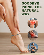 MagEnergy Copper Ankle Bracelet for Women-Lymphatic Drainage Ring-Turquoise