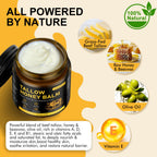 Organic Beef Tallow Honey Balm for Skin & Face, Whipped Beef Tallow Face Moisturizer with Raw Honey, Grass Fed Cow Beef Tallow Cream, All Natural Pure Body Lotion for Women & Men, Unscented 4.2 OZ