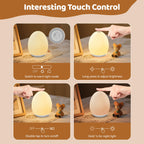 MediAcous Night Light for Kids, 7 Colors Changing Egg Light for Nursery
