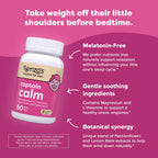 Renzo's Captain Calm, Kids Magnesium Supplement with L-theanine, Dissolvable Kids Vitamins for Relaxation and Mood Support, Sugar-Free Calming Supplement, 60 Green Apple Flavored Melty Tabs