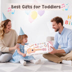 Vanplay Pink Guitar Set for Toddler Girl Toys 2-3 Year Old Birthday Gifts
