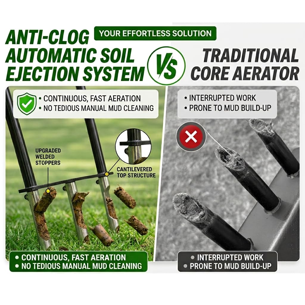 Lawn Aerator Tool, Heavy Duty Core Aerator
