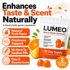 KWEZTY Lumeo Men’S Flavor Gummies, Lumeo Gummies, with Bromelain, Vitamin C, Enhances Taste & Scent Naturally, Energy & Vitality Support, Non-GMO, Gluten-Free, 60 Gummies