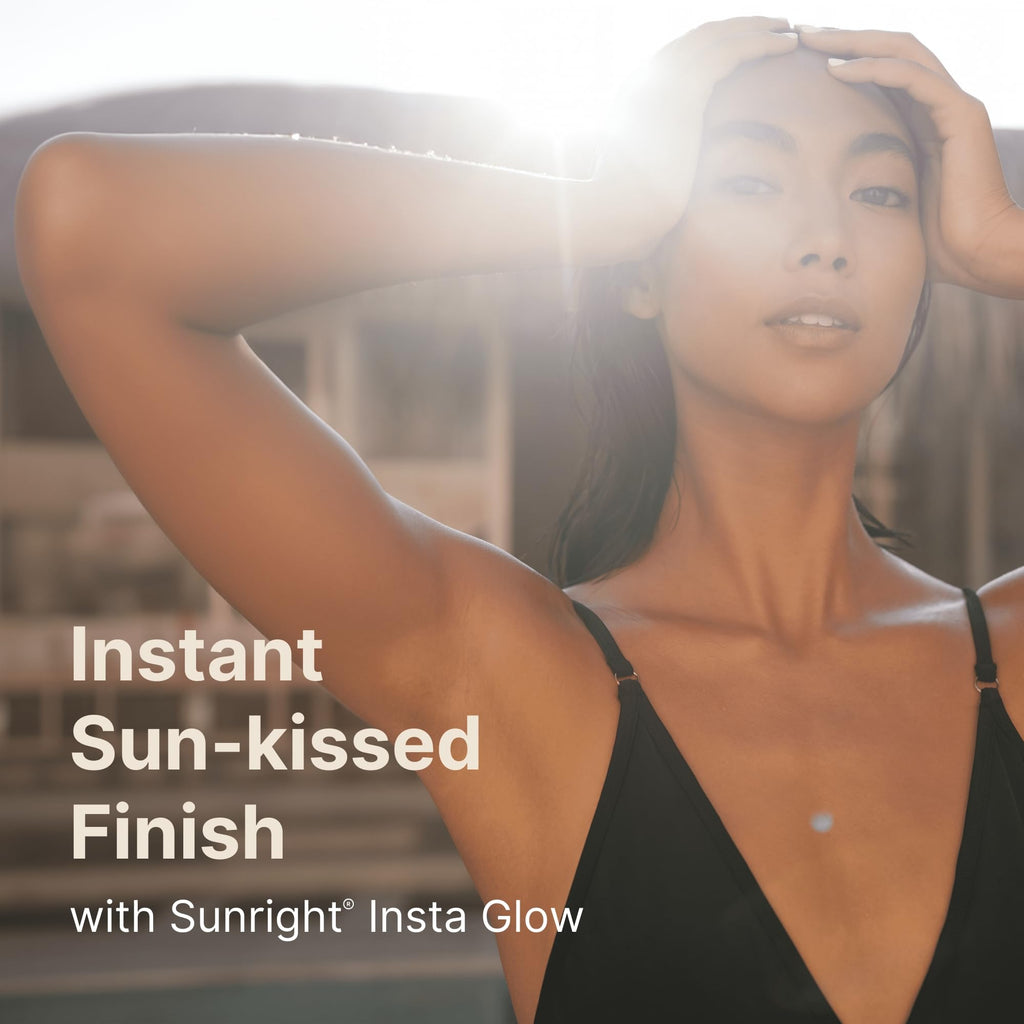 Nu Skin Sunright Insta Glow Self Tanner Gel | Natural Summer Tan for Face & Body | Beauty & Skin Care | Vitamin E & Avocado Oil | Natural Body Bronzer with DHA & Amino Acids | 4.2 oz | 2 Pack