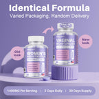 MEGNETA Vaginal Moisturizer, Kacip Fatimah 1,000mg & Manjakni 200mg for Female Health, Slippery Elm for Women, Vegan, 120 Capsules