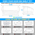 UPGRADED 240356402 Refrigerator Door Bin Compatible with Frigidaire Door Shelf Replacement Frigidaire Gallery Door Shelf Refrigerator Shelves FGHS2631PF4A FFSS2615TS0 LFSS2612TF0 LFSS2612TE0 Door Bin