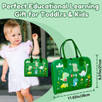 Qizfun Busy Board Book Montessori Toys for 1 2 3 4 Year Old, Boy Girl Birthday Gifts, Educational Sensory Learning Toys for Toddlers 1-3, Car Airplane Travel Activities Toys for Kids Ages 2-4 Year Old