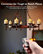 Homemory 6 PCS Rechargeable LED Flameless Votive Tea Lights