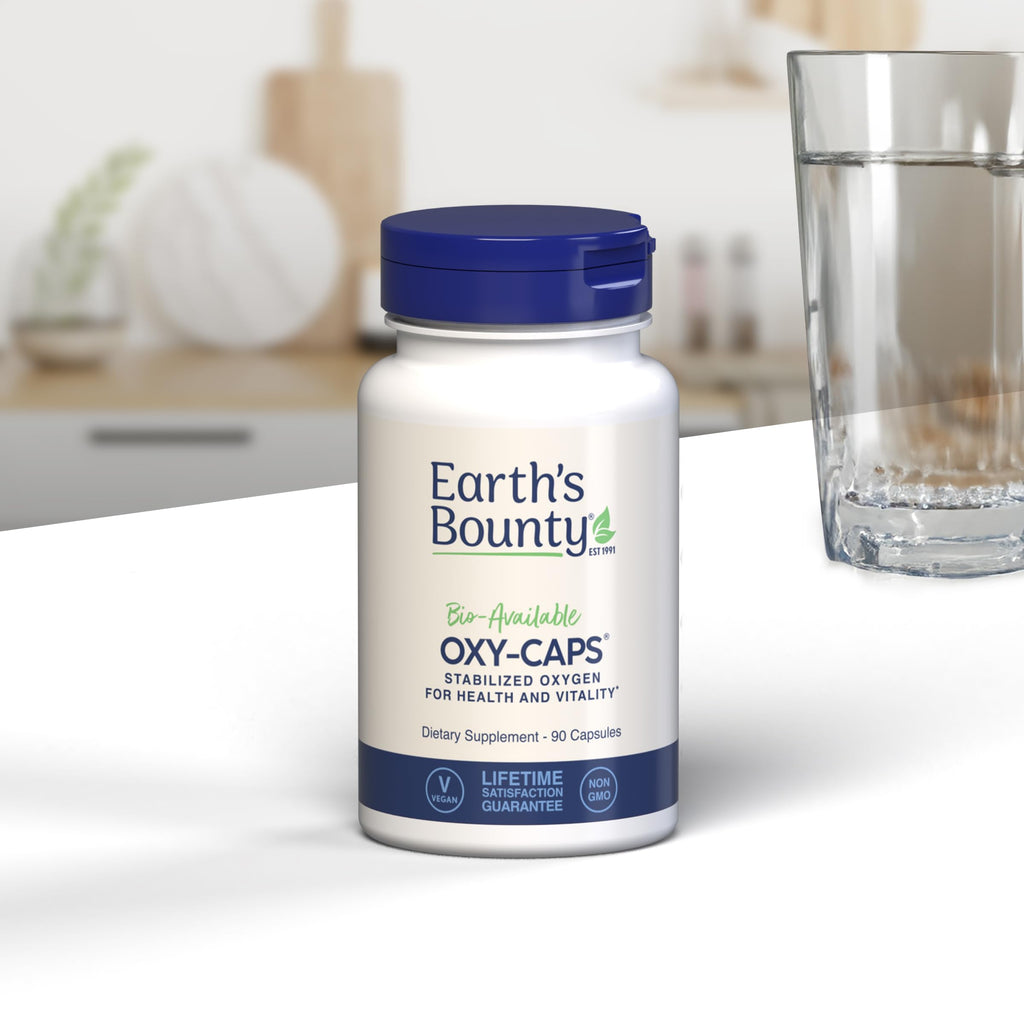 Earth's Bounty - Oxy-Caps - 90 Vegetarian Capsules - Oxygen Supplement - Vitality - Supports Stamina and Performance Recovery