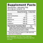 Real Ketones BHB Exogenous Ketones Drink Mix Packets Keto Electrolytes Powder Packets No Sugar with 4 Main Fasting Electrolytes Plus Hydrating Patented Keto BHB - 30 Count Watermelon