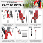 Pole Saws for Tree Trimming - 14FT Dual-Pulley Tree Pruner, Tree Trimmers Long Handle Pruner, Manual Pole Saw for Yard & Garden, Gardening Hand Tools