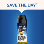 Hot Shot Flying Insect Killer, 15 Ounces, Aerosol Kills Houseflies, Mosquitoes and Flying Insects Indoors and Outdoors, Clean Fresh Scent, 3 Pack, 3.94 Pounds