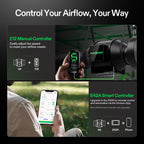 VIVOSUN G4 4" Inline Fan &Cycle Mode Speed Controller, 195 CFM Aerozesh Fan
