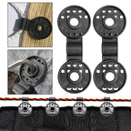 100PCS Shade Cloth Clips with Lock Grip, Heavy Duty Round Plastic Clips for Windproof Awning, Sun Shade Net, Garden Greenhouse and Anti Bird Netting