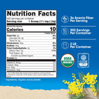 Nutricost Organic Acacia Fiber Powder (2 LB) - USDA Certified Organic, Non-GMO, Gluten Free