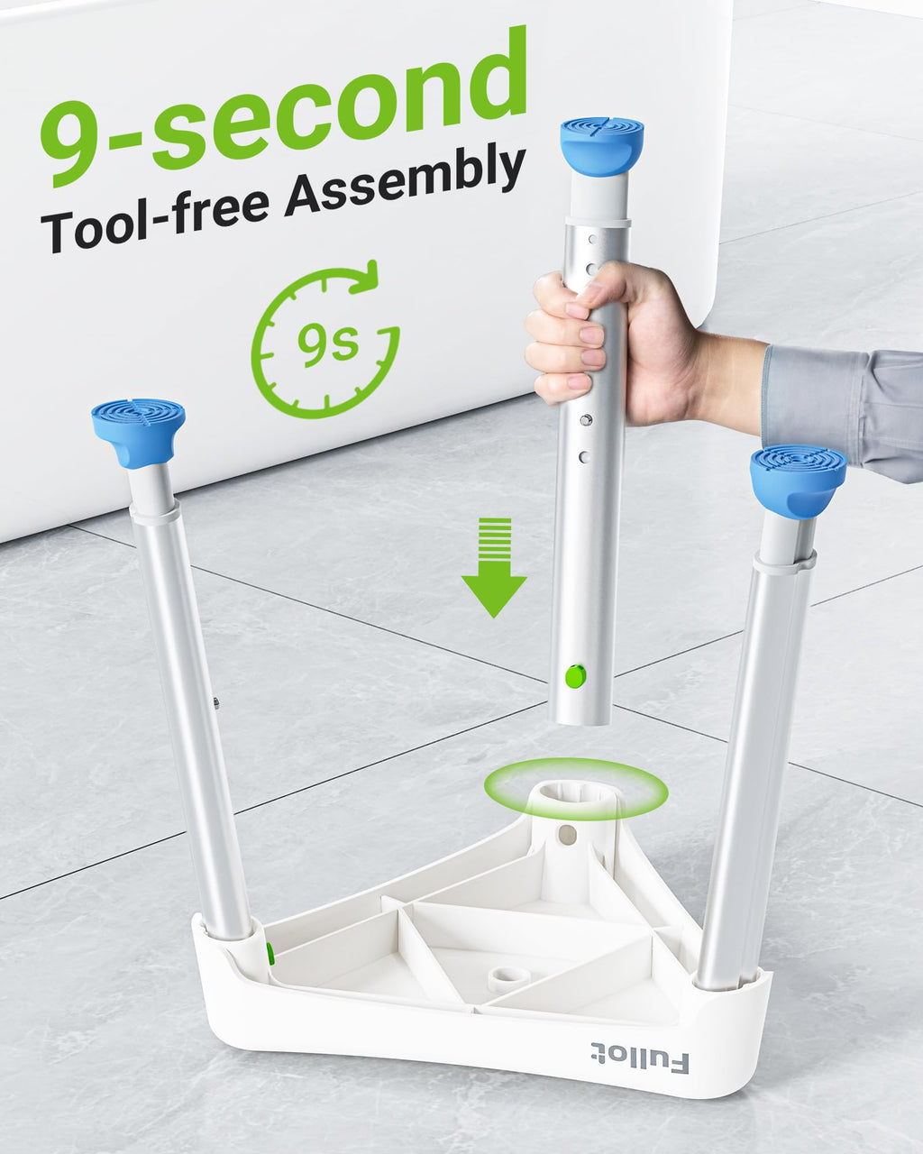 Space-Saving Triangular Shower Chair for Inside Shower, FSA/HSA Eligible 400 lbs Adjustable Shower Stool for Elderly and Disabled, Non-Slip Bathtub Chair with Stable-Bracing, Tool-Free Assembly, White