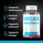 Libicade Gummies - Official Libicade Premium Supplement Gummy for Men - Maximum Strength, All Natural Drive Advanced Formula Daily Support Overall Health & Wellness, 60 Gummies for 1 Month