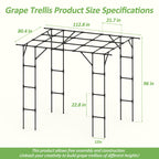 Grape Vine Trellis - Cucumber Trellis Size: 112.8 * 96 * 80.4 inches