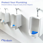 12-Pack Urinal Splash Guards for Men's Bathroom, Anti-Splash Urinal Screen Deodorizer with Long Bristles and Lasting Ocean Scent to Keep Your Restroom Smelling Fresh and Clean