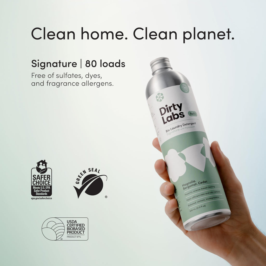 Dirty Labs | Signature | Bio Laundry Detergent | 80 Loads (21.6 fl oz)