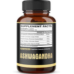 5in1 Premium Ashwagandha Capsules - Added Turmeric, Rhodiola Rosea, Ginger, Black Pepper - 180 Caps for 6 Months