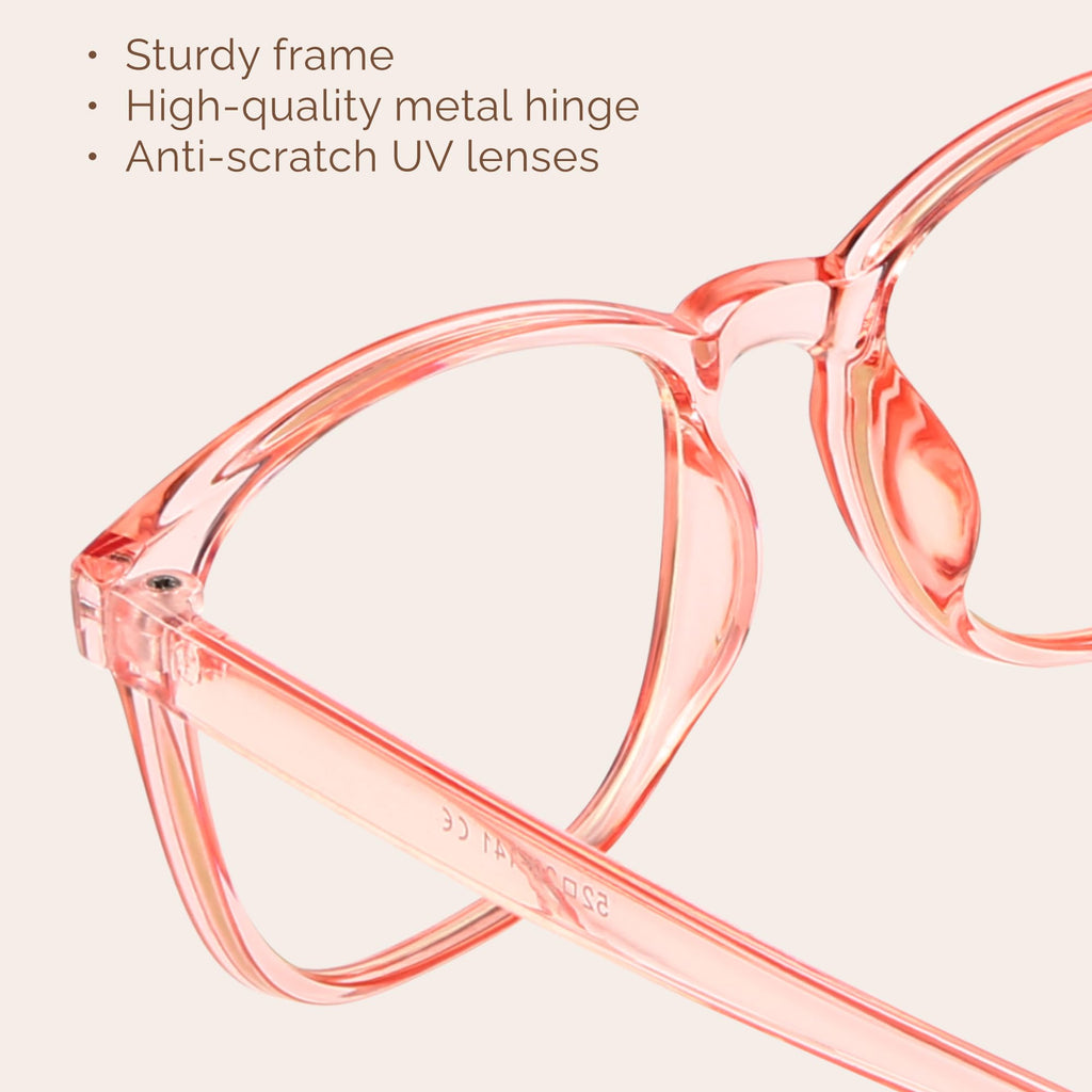 MIGSIR Blue Light Blocking Glasses for Computer Gaming, Fashion Fake Helps Reduce Screen Fatigue Eyeglasses for Women Men