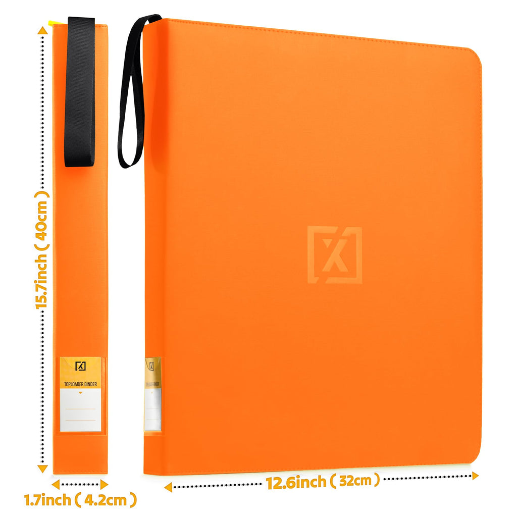 X PRO Toploader Binder | Holds 252 Toploaders | 20 Toploaders INCLUDED | 9-Pocket Top Loader Binder | Ringless Double-Sided Pockets | Top loader Binders for TCG, Sports | Premium Top Loader Storage