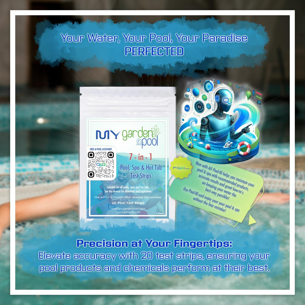 Sirona 82100 Spa Up, 2 LBS – Includes My Garden Pool 20 Ct. Test Strips & Scum Sponge – Raises pH & Alkalinity for Balanced & Clear Spa Water