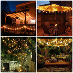 Metaku Globe String Lights Battery Operated Fairy Light 26ft 60LED & Remote
