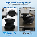 3DHoJor High Speed Printer Filament 1.75mm 1kg Cardboard Spool (2.2lbs) Rapid PLA to 5X Faster Printing Filament Dimensional Accuracy +/- 0.02 mm Fits for Most FDM 3D Printer-Blue