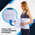 NYOrtho Post Surgery Abdominal Binder (Fits 45¨ - 60¨) - 6" Height, 2 Panel Waist Support Belt for Men & Women - Postpartum Belly Band - Tummy Tuck Compression Garment - MADE IN USA
