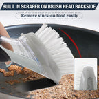 Dish Cleaning Soap Dispensing Brush Refills for OXO Dish Brush - 8 Pack Brush Head Replacement for Scrubber (Grey)