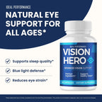 Vision Hero Capsules, Official VisionHero Eye Vitamins Supplement Pills - Maximum Strength, All Natural Formula Visual Wellness & Crystal Clear View, Vision Hero Advanced Support Reviews (2 Pack)