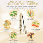 Eyelash Growth Serum – 15 Plant Extracts for Longer, Denser & Robust Lashes, Boosts Natural Lash Development, Enhances Natural Beauty, Hypoallergenic & Oil Free(Bright Gold)